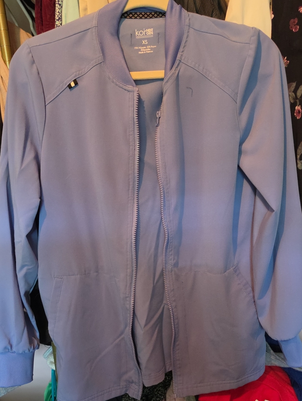 Ceil Blue Scrub Jacket - Women's